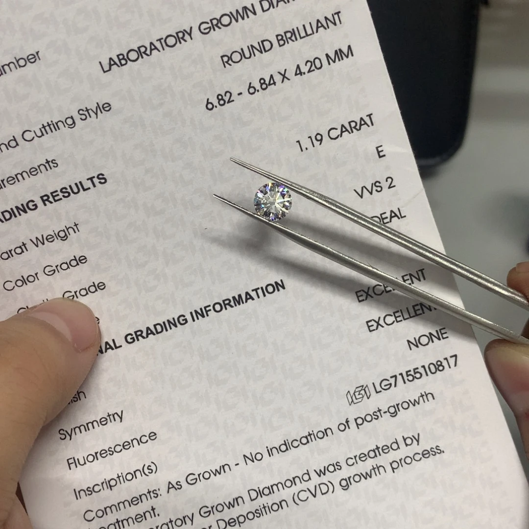 裸石实验室培育钻石