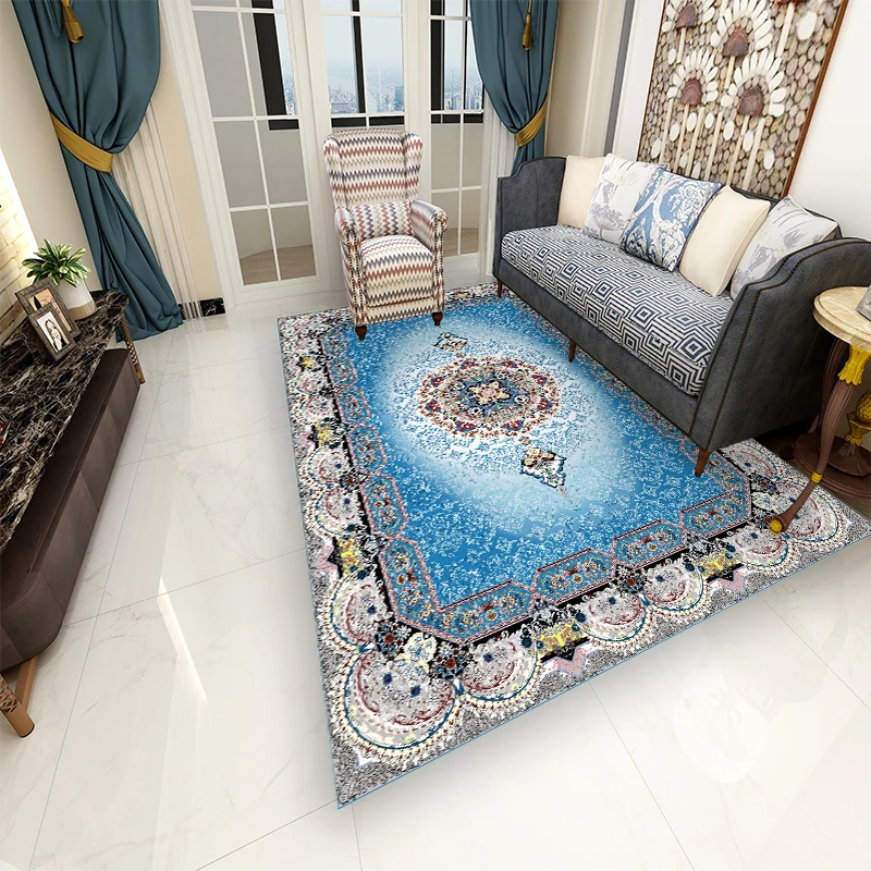 【出口蓝色天空】200x300欧式客厅卧室吸水防滑百搭客厅轻奢简家用