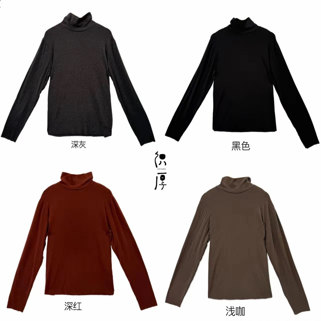 织厚原创设计秋冬棉高龄多色针织打底长袖亲肤舒适Z0116