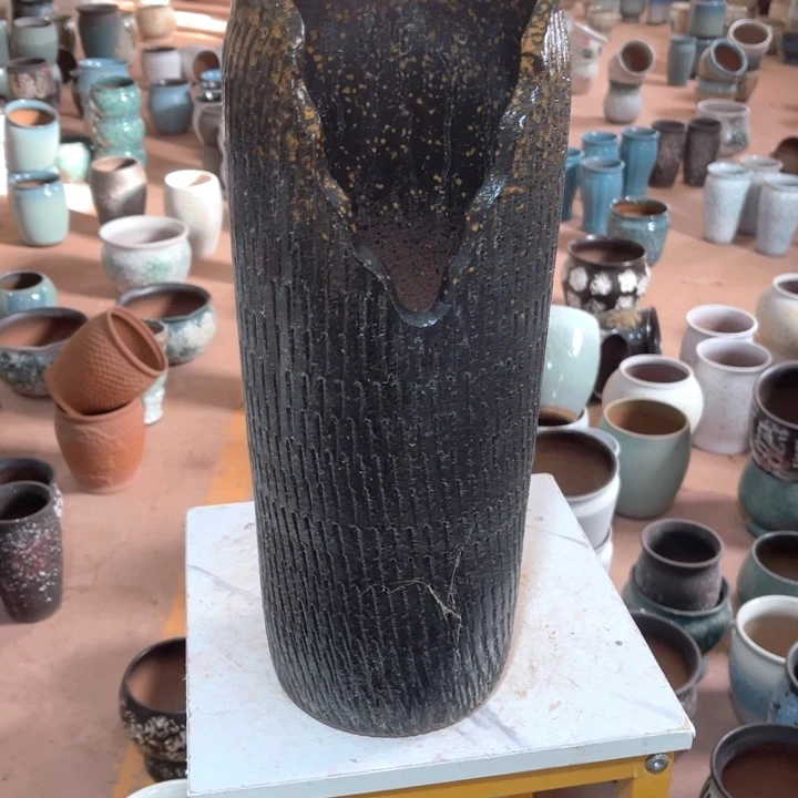 紫砂花盆口径17高度43一只正品