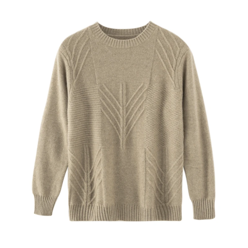 男士加厚保暖%100羊绒衫 2025款秋冬季节加厚保暖羊绒衫 LS614500