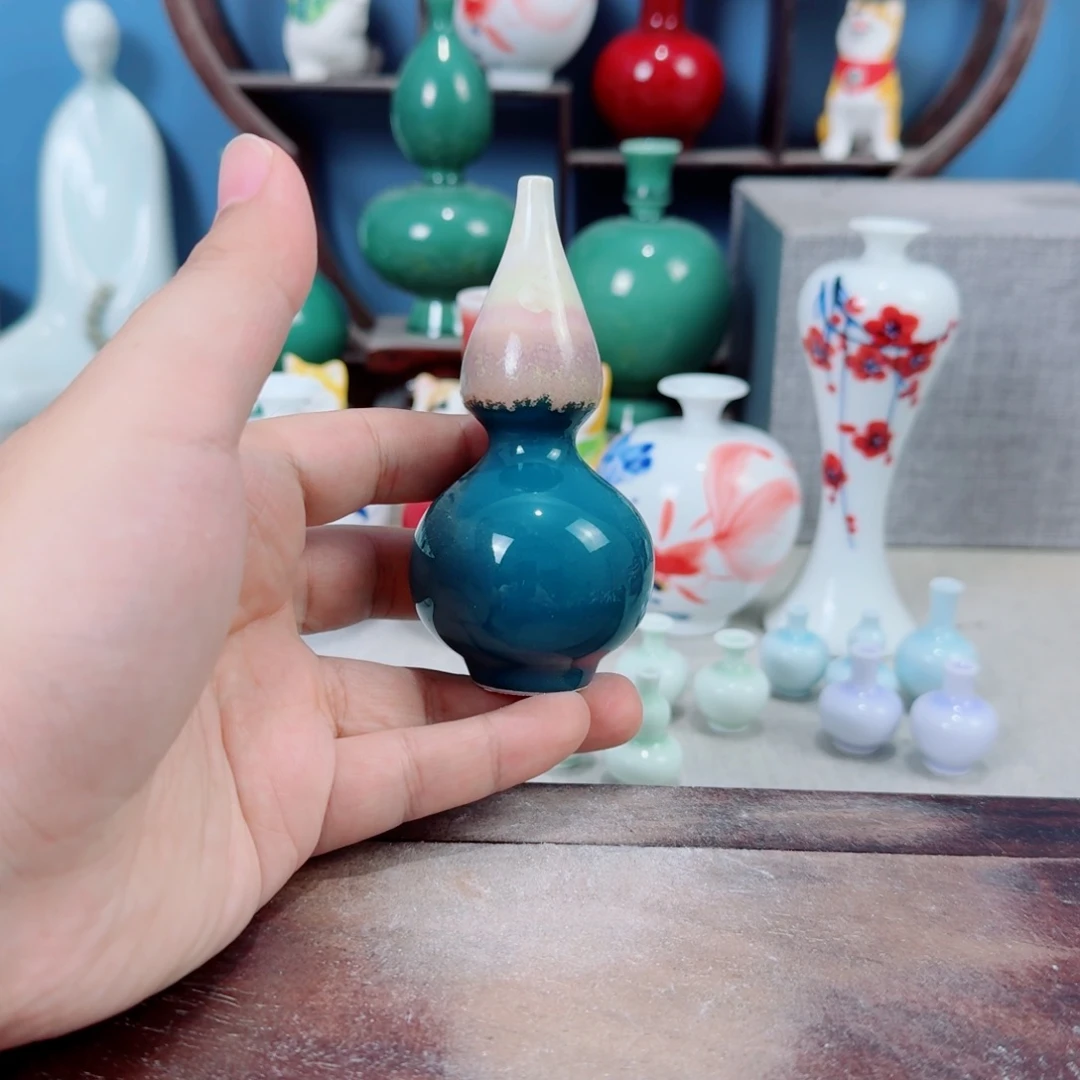 陶瓷手工小花器摆件
