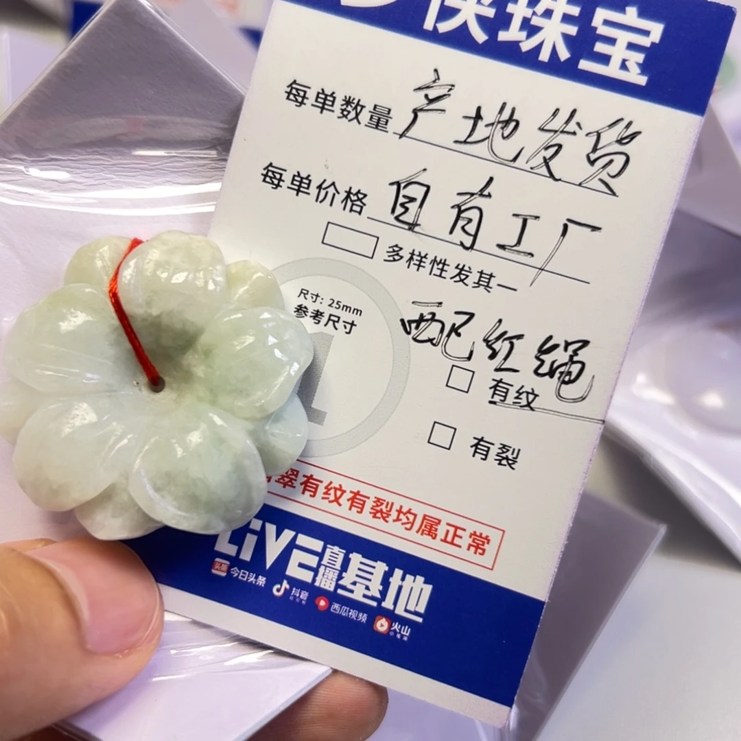 翡翠未镶嵌吊坠(不含链)