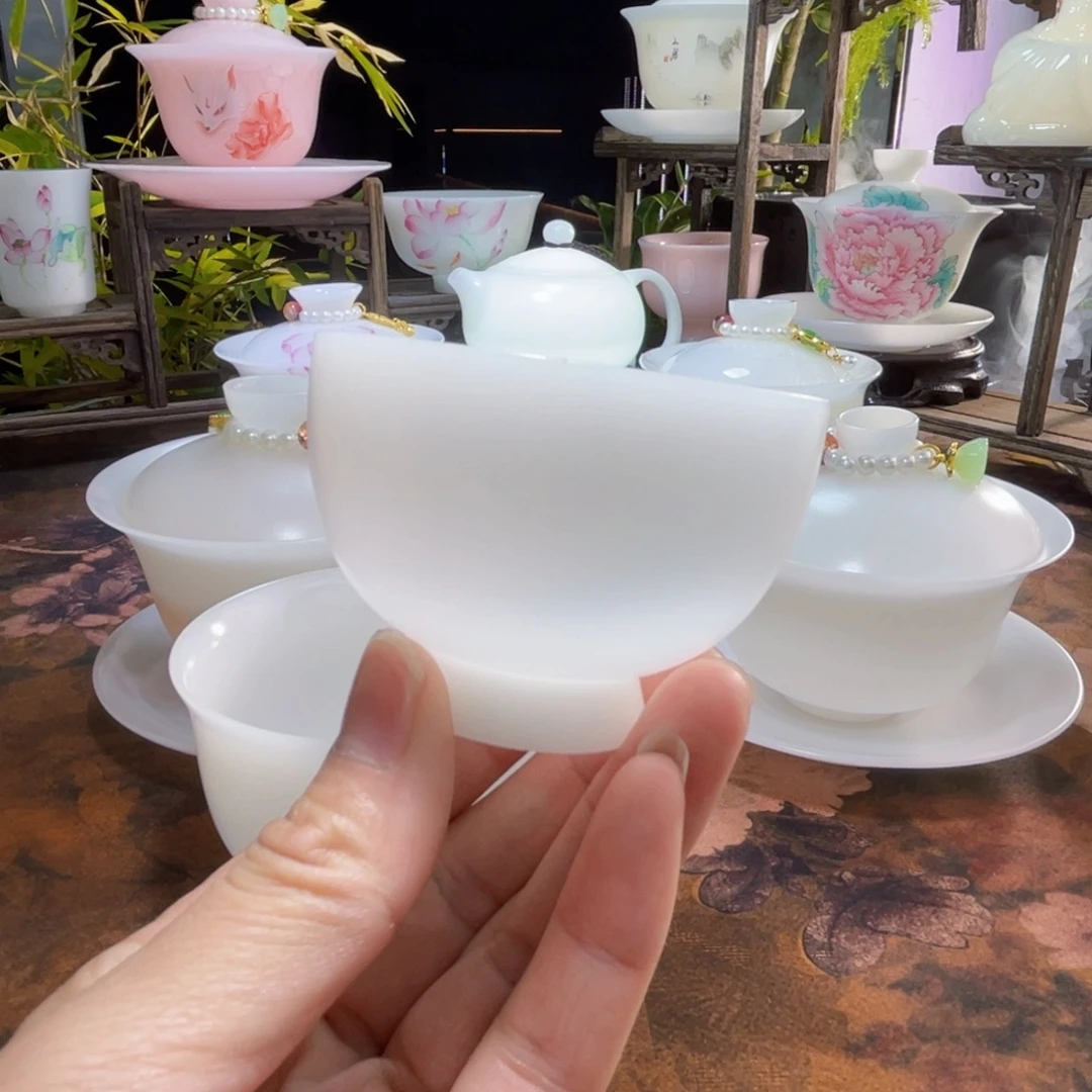 冰晶璞玉素烧圆融杯60ml