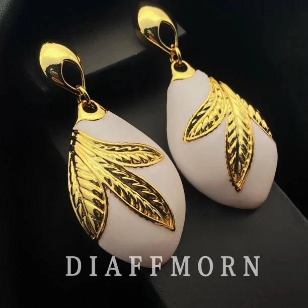 铜合金珐琅耳饰 D·F·M【红妆】重工款大气耳环