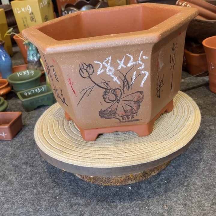 紫砂花盆紫砂花盆