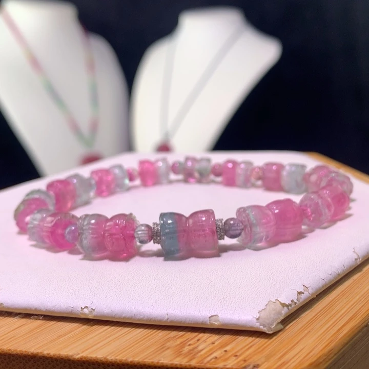 双色碧玺手链未镶嵌