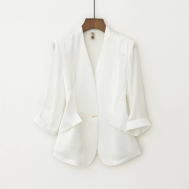 【西服外套】流光溢彩新款夏季气质西服外套时尚显瘦设计师小西服