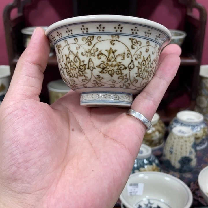 摆件景德镇立勤堂老陶晚场
