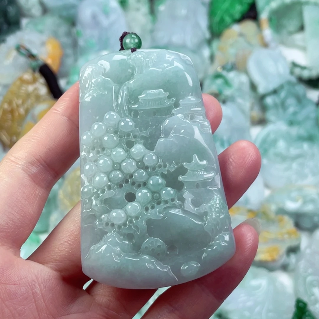 翡翠未镶嵌吊坠(不含链)