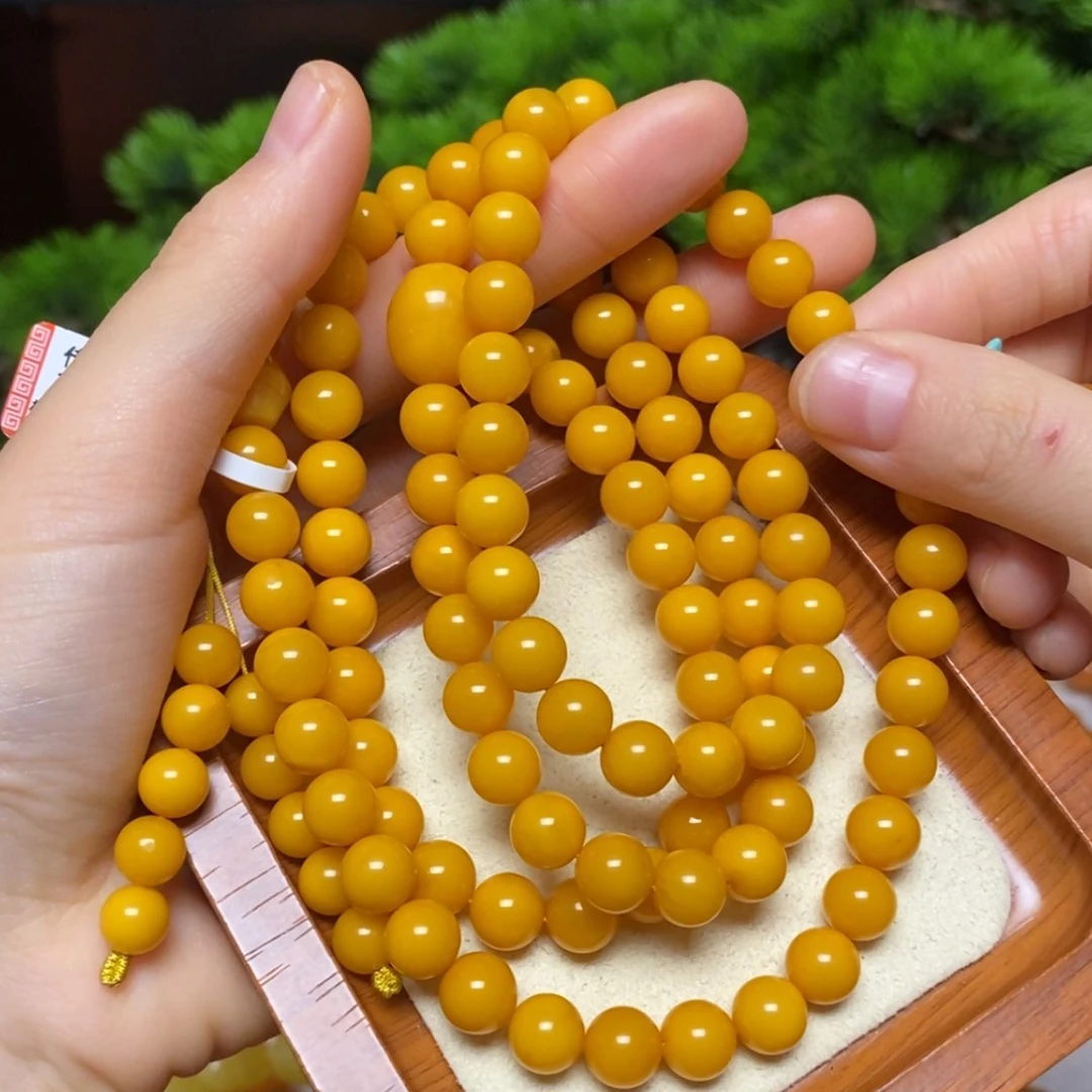 【闪购商品】手链蜜蜡未镶嵌老*里手串定制