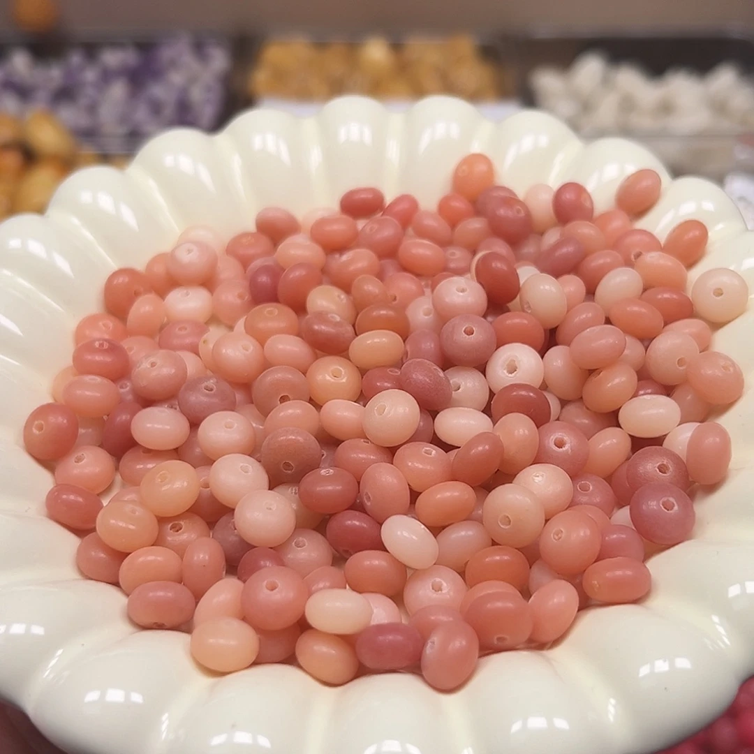 菩提根/象牙果手串150颗粉色算盘瑕疵