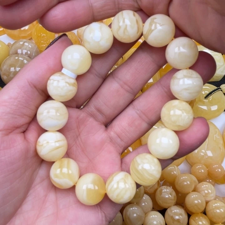 裸石蜜蜡未镶嵌蜜蜡14➕手串重26