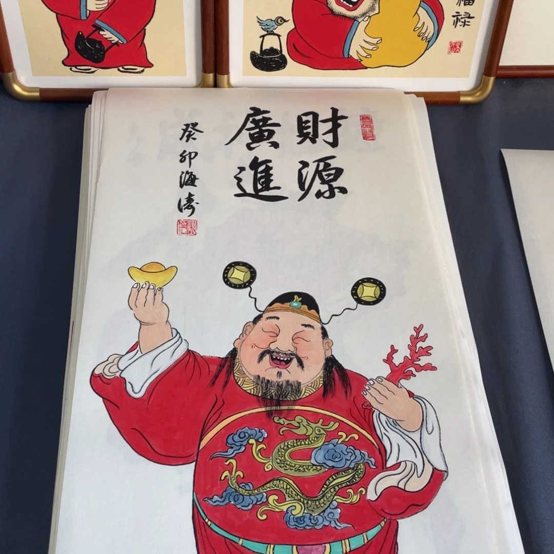国画纯手绘禅意画作品