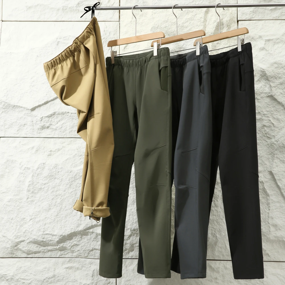 户外神裤！3D立体裁剪！意式高端秋冬季男士加绒防风雨软壳休闲裤