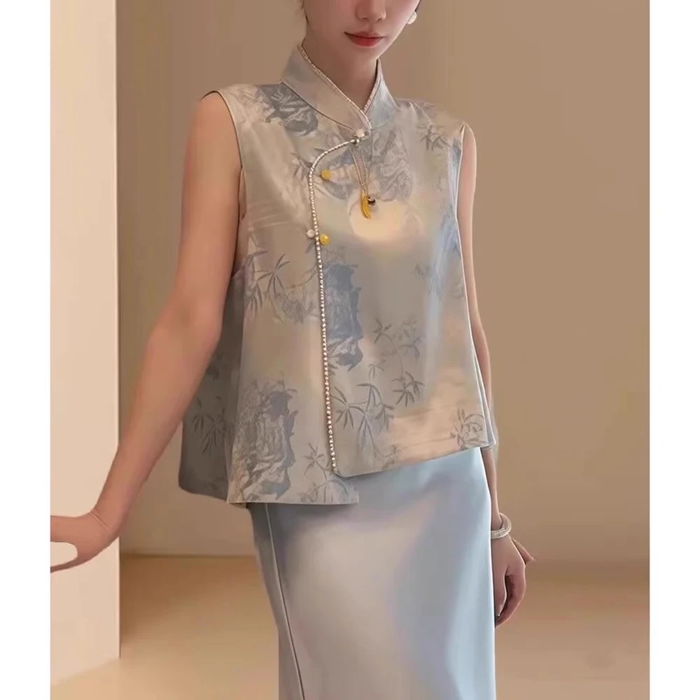 生哥家 柜300+！高定新中式重工串珠提花气质国风马甲