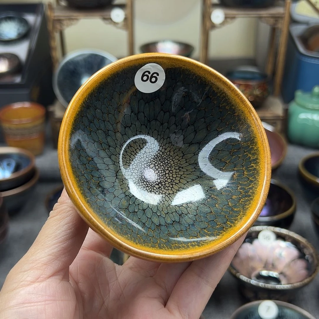茶盏鹧鸪平口手工