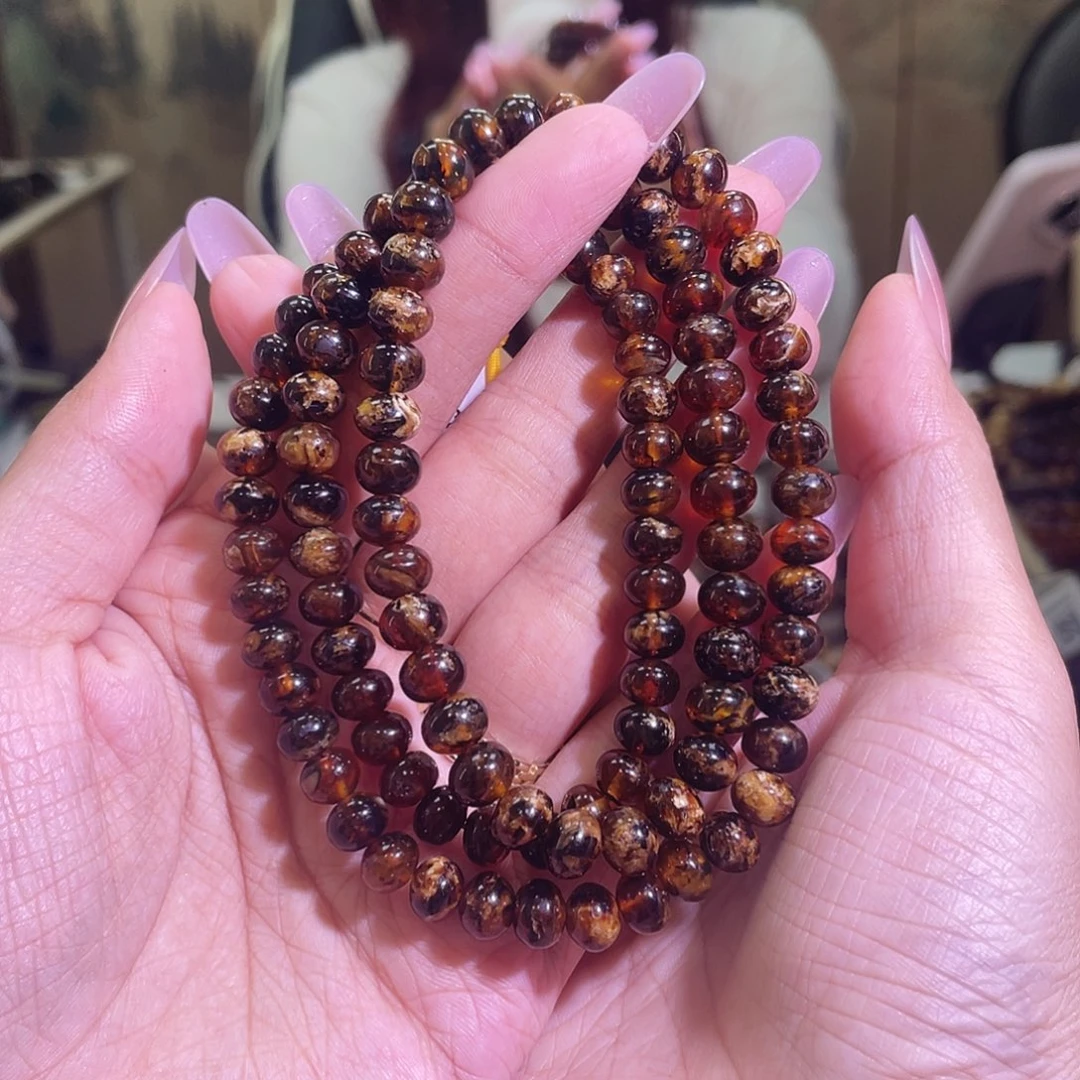 裸石琥珀未镶嵌抚顺琥珀7+花蜡