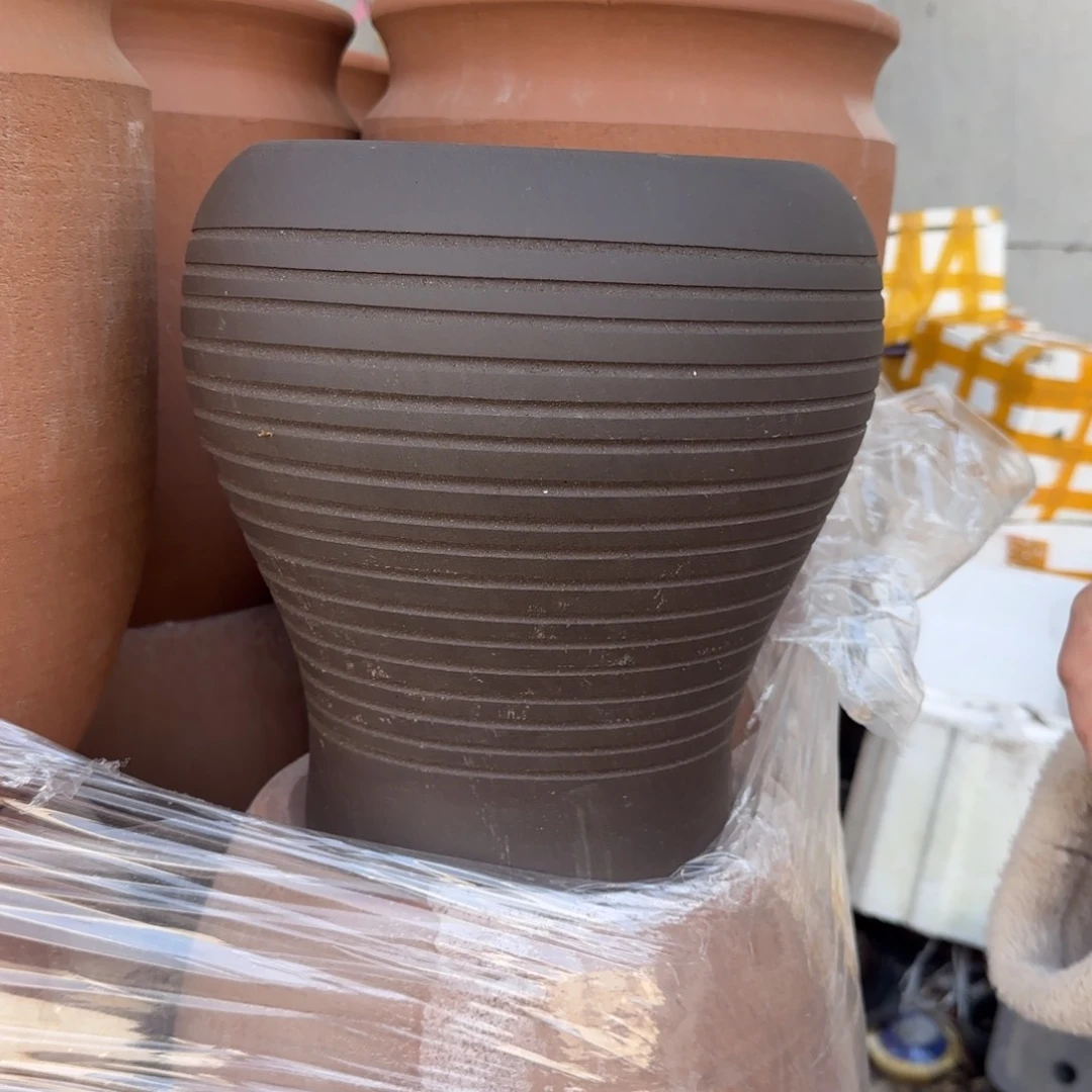 紫砂花盆口20高27宜兴紫砂