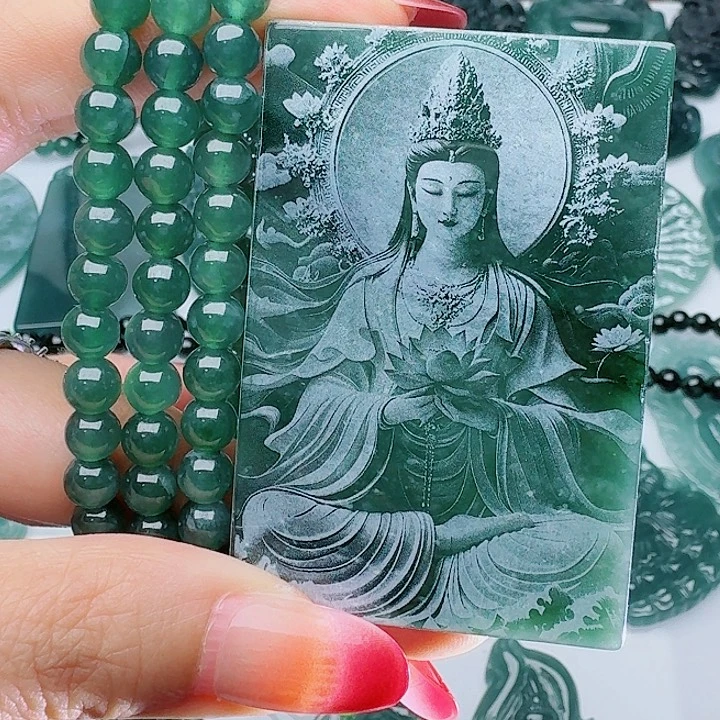 颈饰未镶嵌翡翠多样性发其一