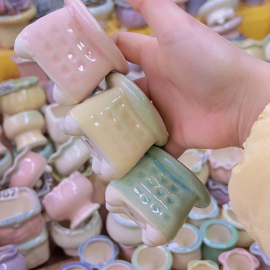 红陶陶瓷花盆当场满12包邮