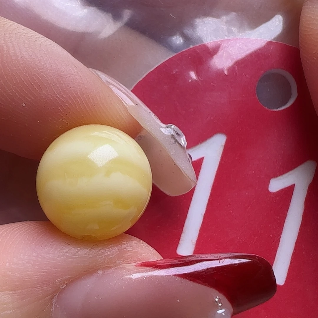 蜜蜡未镶嵌珠宝奇石11mm虎皮圆珠