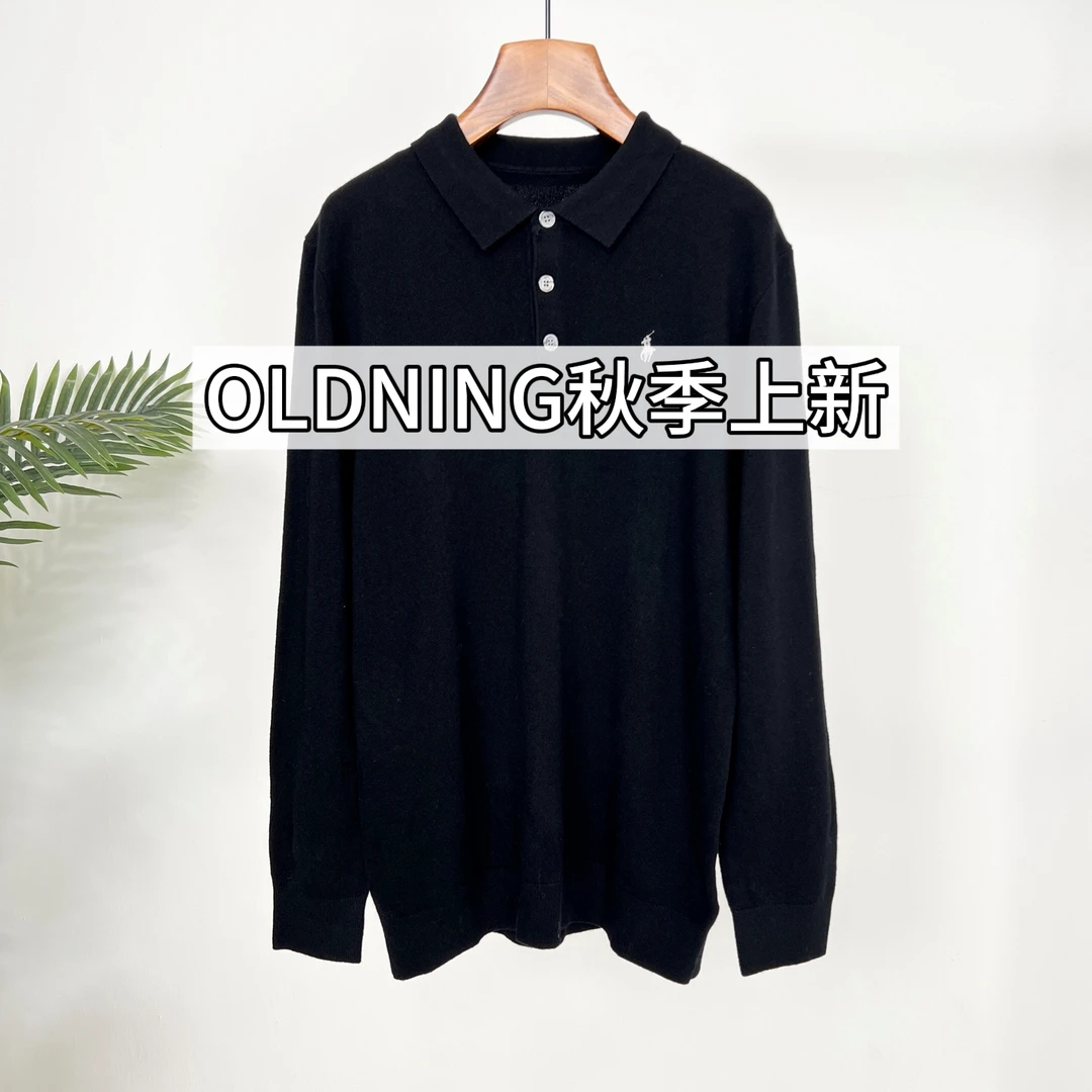 OLDNING男士优质羊毛商务多色POLO羊毛衫