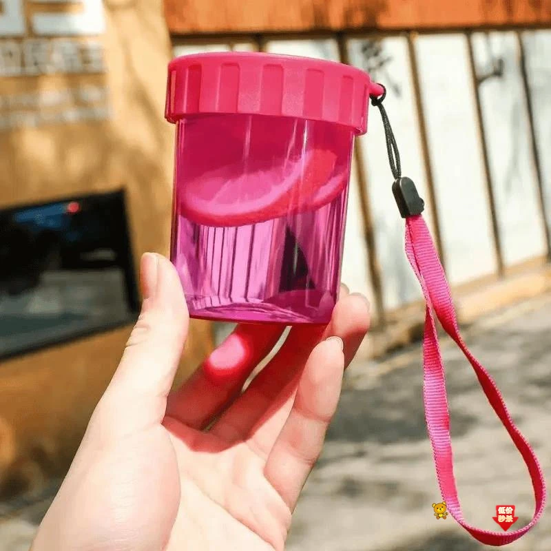 潮流水杯可携式小巧可爱简约防摔学生女塑胶网红随行杯时尚清新定