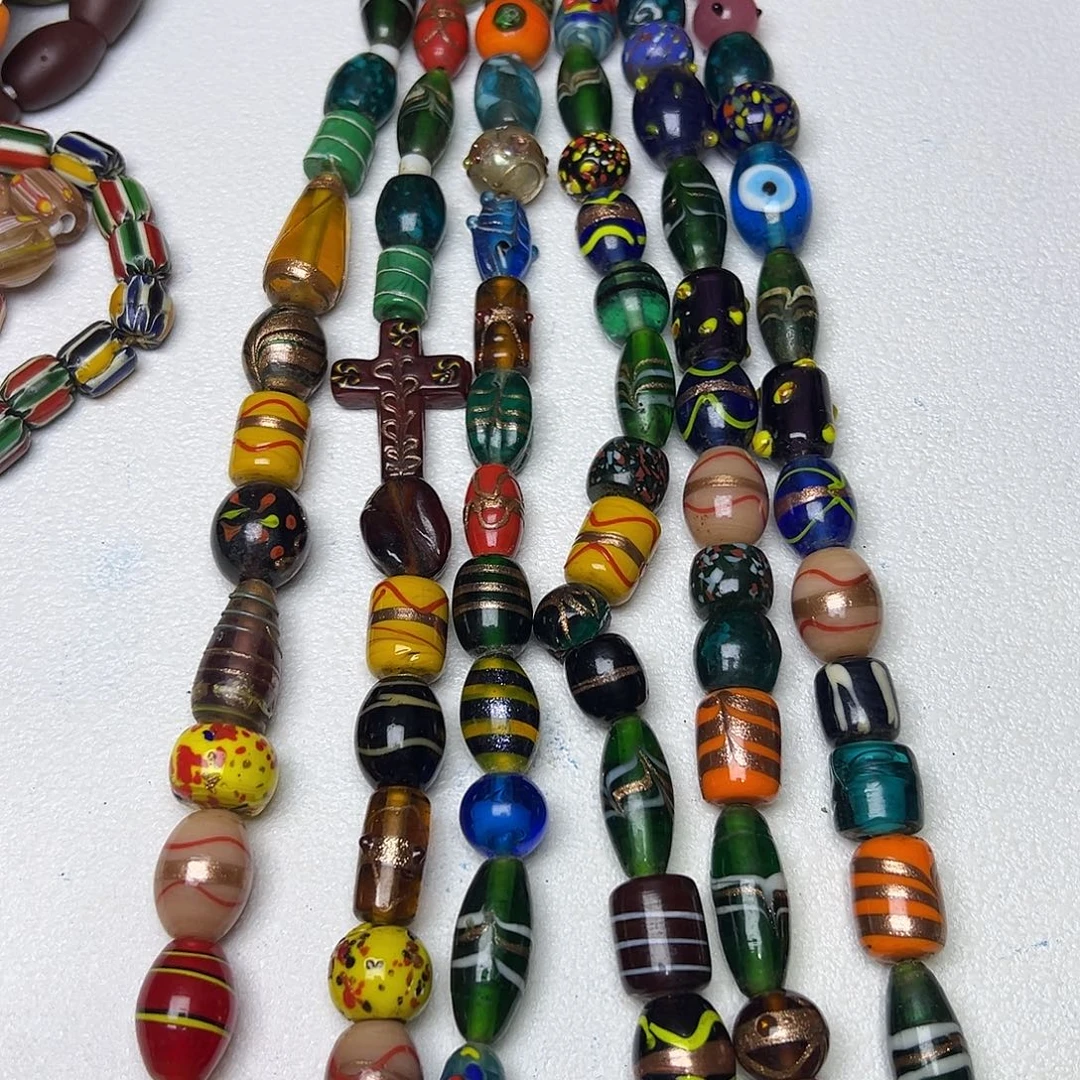 颈饰玻璃尼泊尔多宝1条