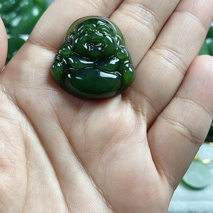 和田玉（碧玉）未镶嵌项链27.4