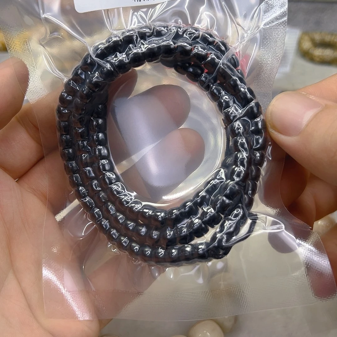 手串星月菩提24精品印尼黑金椰蒂108-65直切