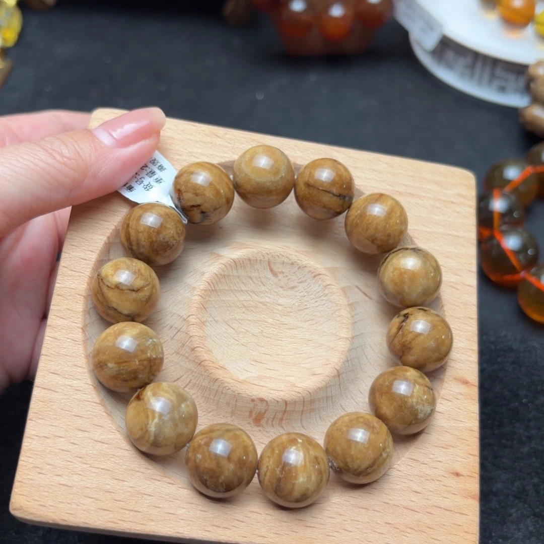 爆***贝琥珀未镶嵌珠宝奇石15mm