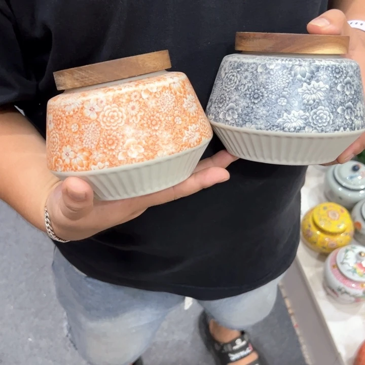 瑕疵福利品陶瓷茶叶罐介意勿拍
