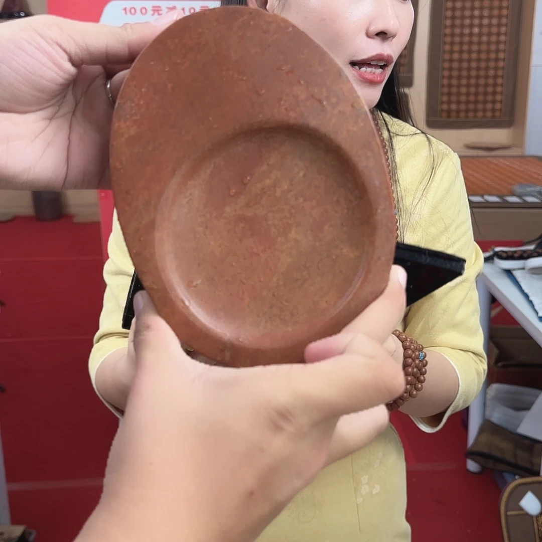 泗水砭石精品小圆形砚