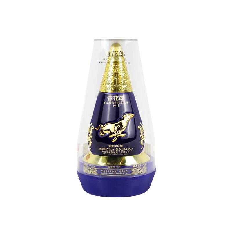 郎酒【老李选酒】2018年青花郎（生肖狗）酱香白酒 750ml单瓶盒装 750