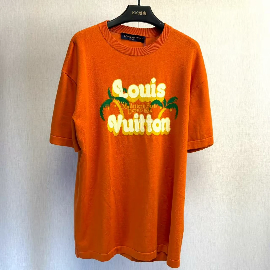 未使用 LouisVuitton/路易威登 LV新款椰树针织短袖/S M L码