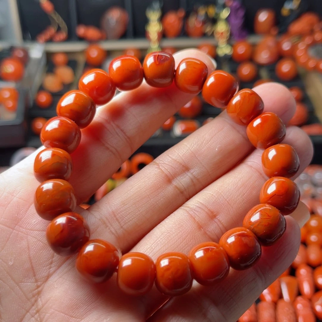 未镶嵌老型手串11+南红玛瑙