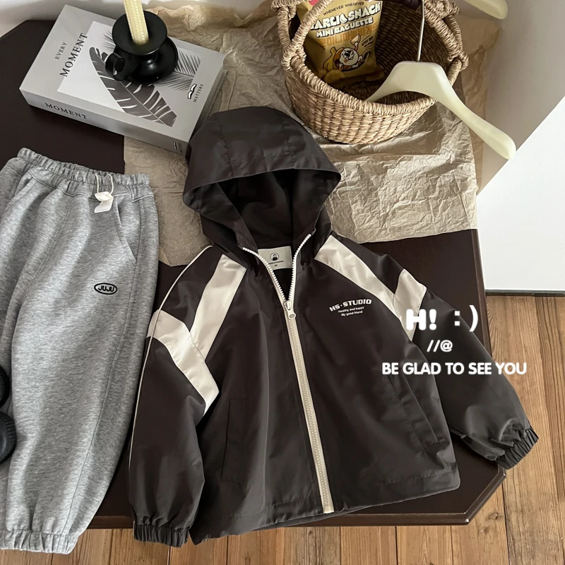 【现货】郝叔童品秋季新款高货男童2025时尚洋气潮牌休闲外套HR5313