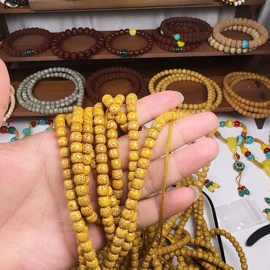 星月菩提吊坠7×6星月菩提脖挂素串