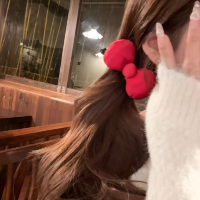 显白秋冬蝴蝶结香蕉夹可爱公主少女心充棉蝴蝶结发夹后脑勺显发量