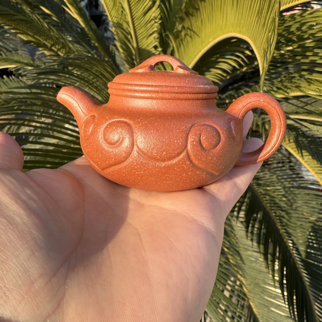 宝山红降坡古法手工泥零添加 仿古如意 半手工 约125cc