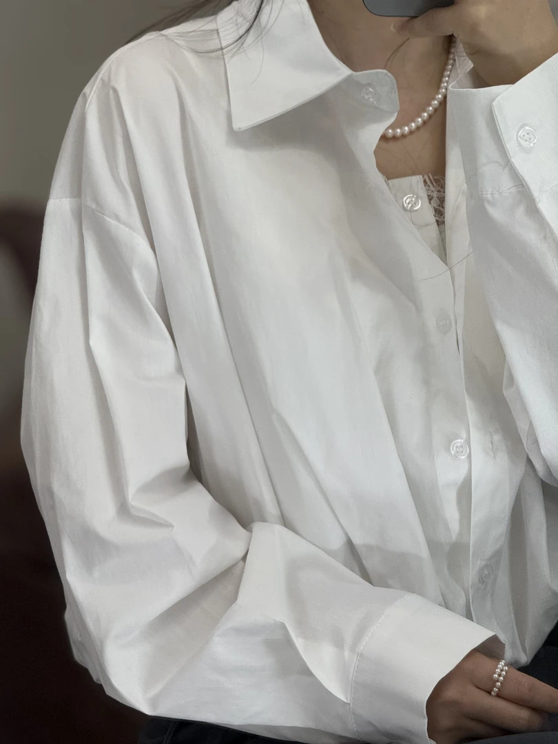 309#新款韩系衬衫宽松显瘦设计感