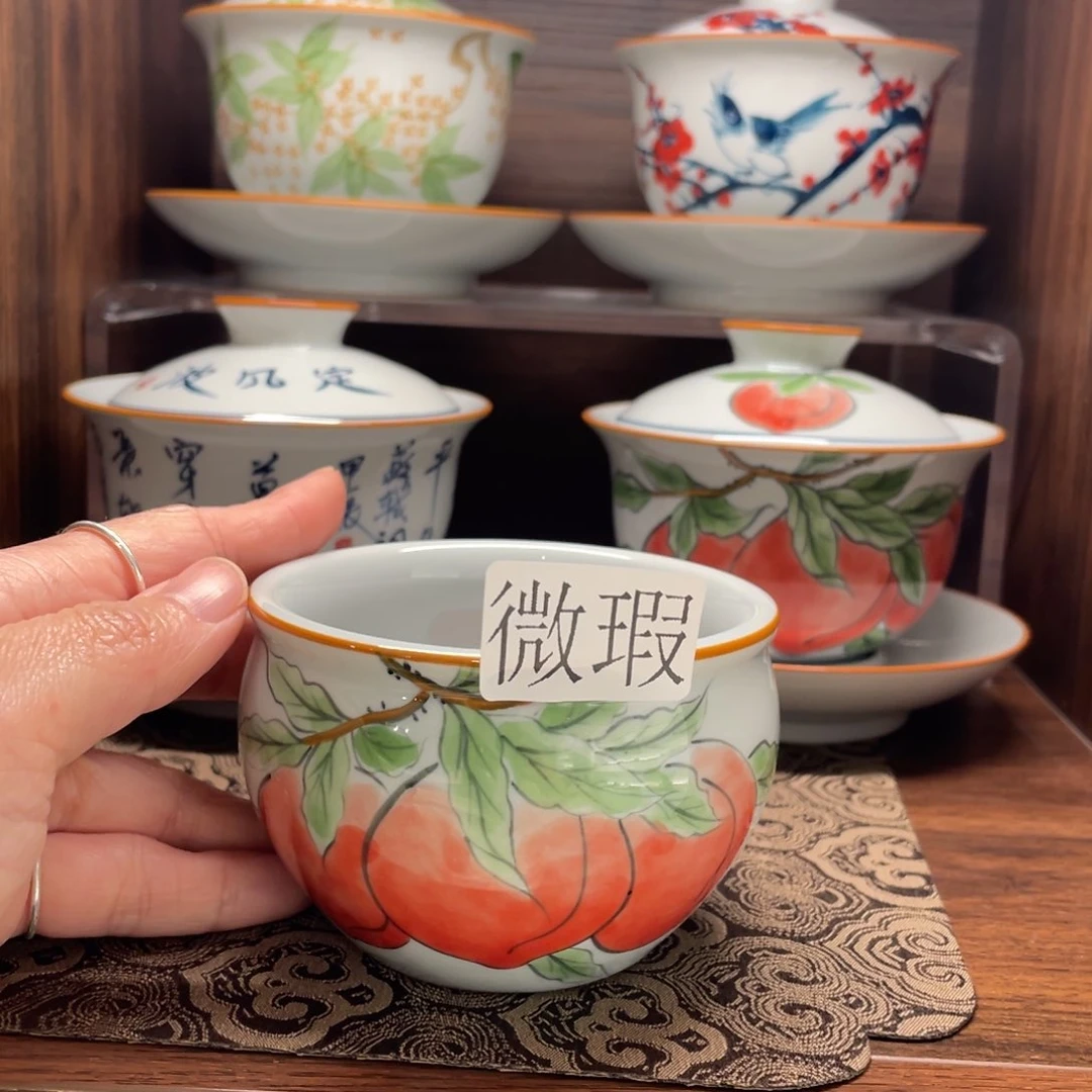 有瑕釉下彩纯手绘