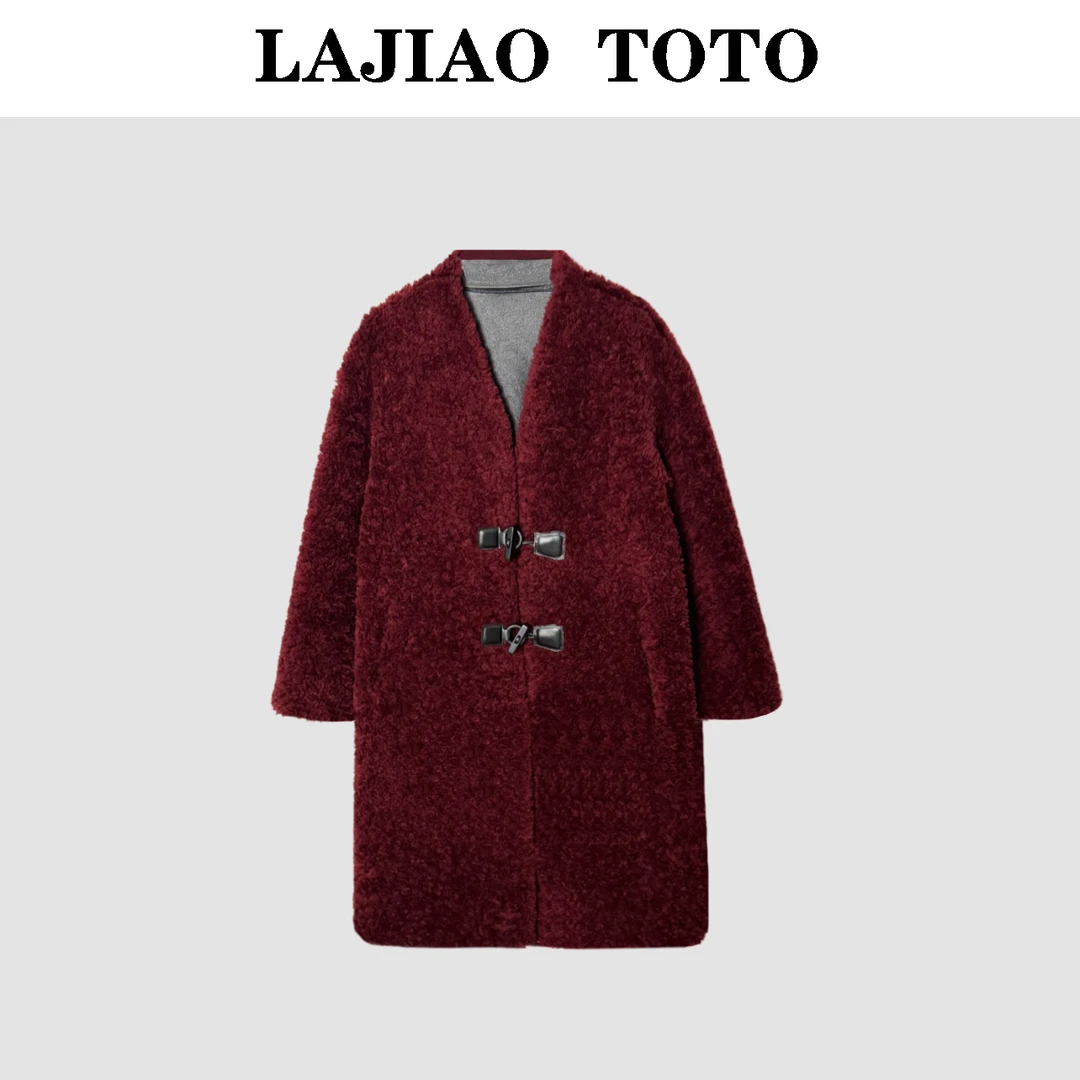 辣椒姐【火红泰迪】100羊毛百搭高级感休闲女士毛呢大衣#G80993