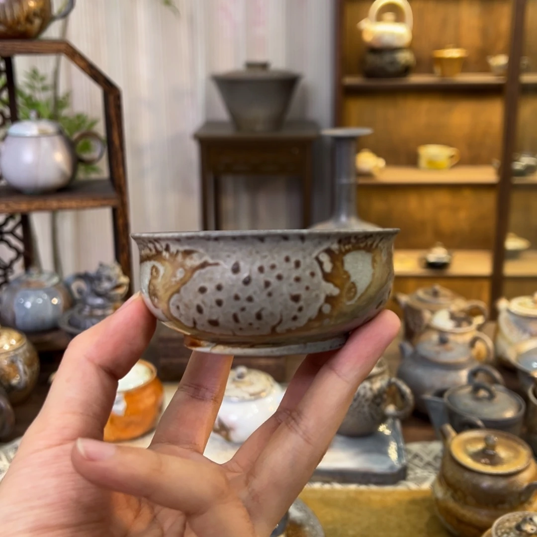 不染柴烧精品主人杯