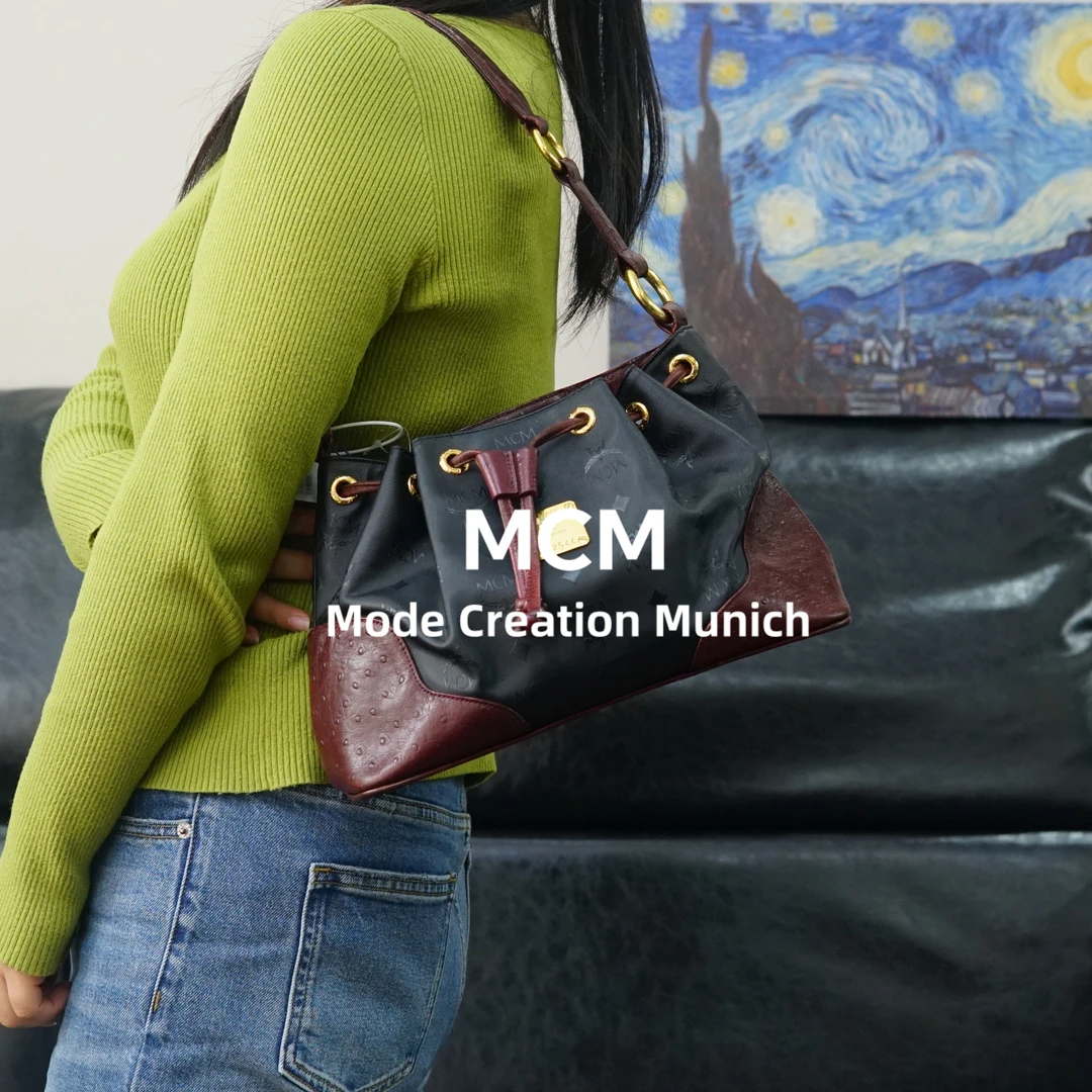 95新 MCM 拼色单肩包/FYNZ09402003/2003