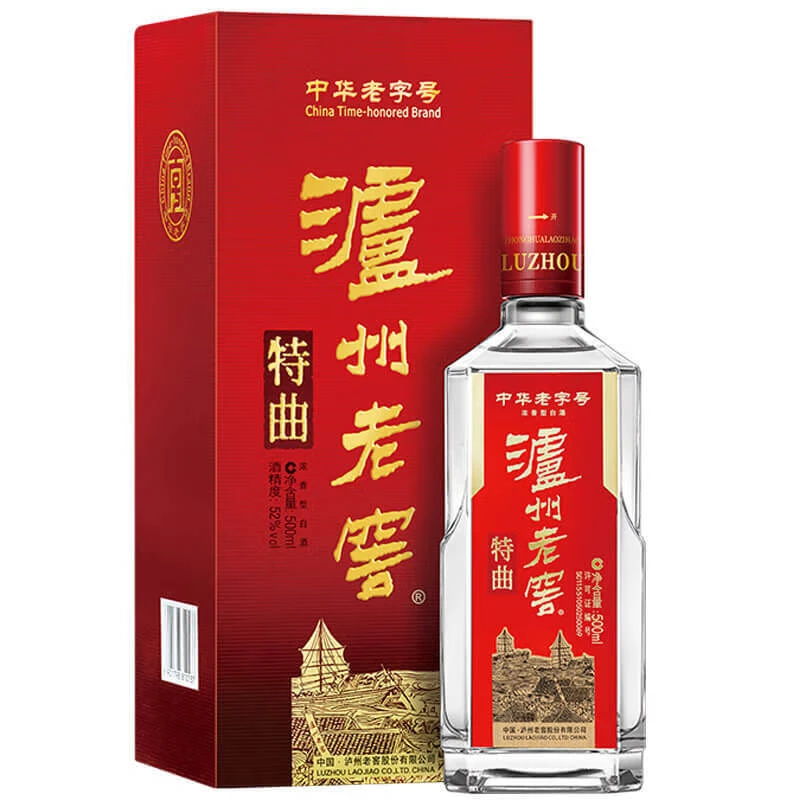 泸州老窖老字号特曲-浓香型白酒-500ml单瓶-2008年-52度