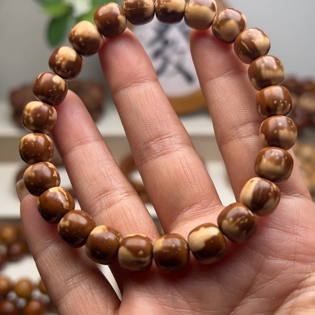 紫金鼠手串实心花皮老型练手款9.5