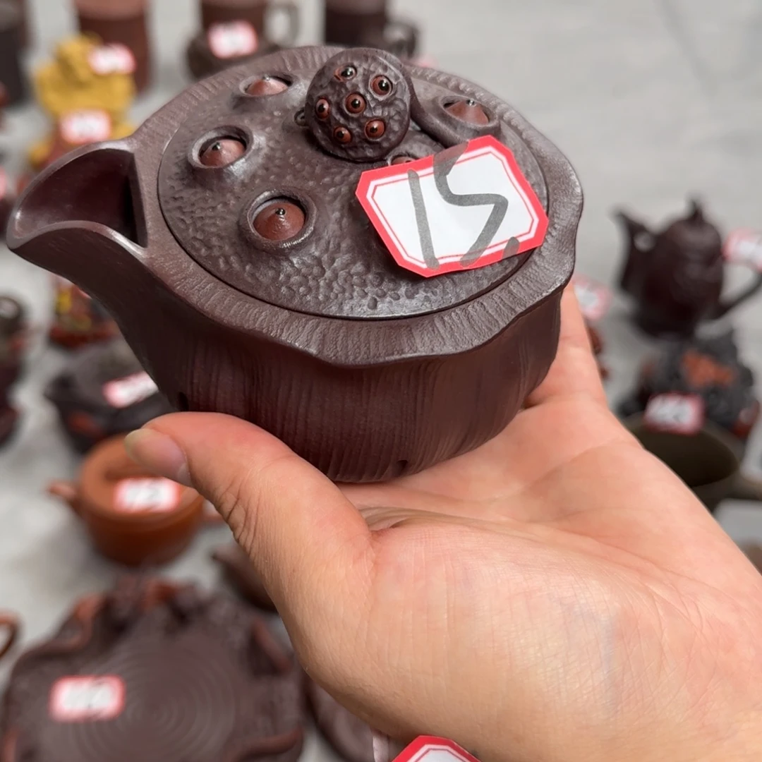 珍***珠茶壶紫砂宜兴紫砂