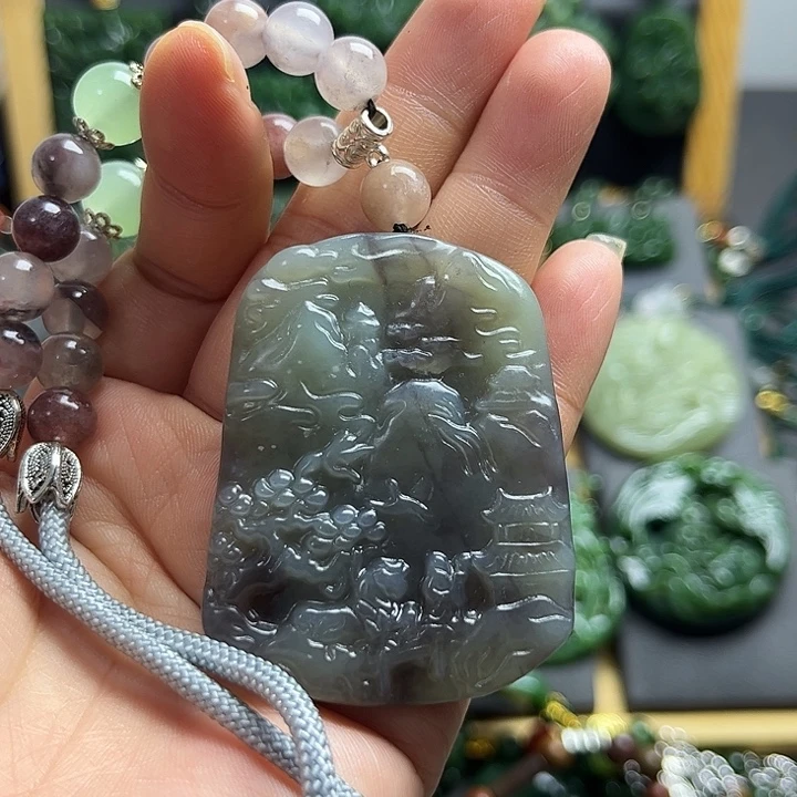 和田玉未镶嵌颈饰